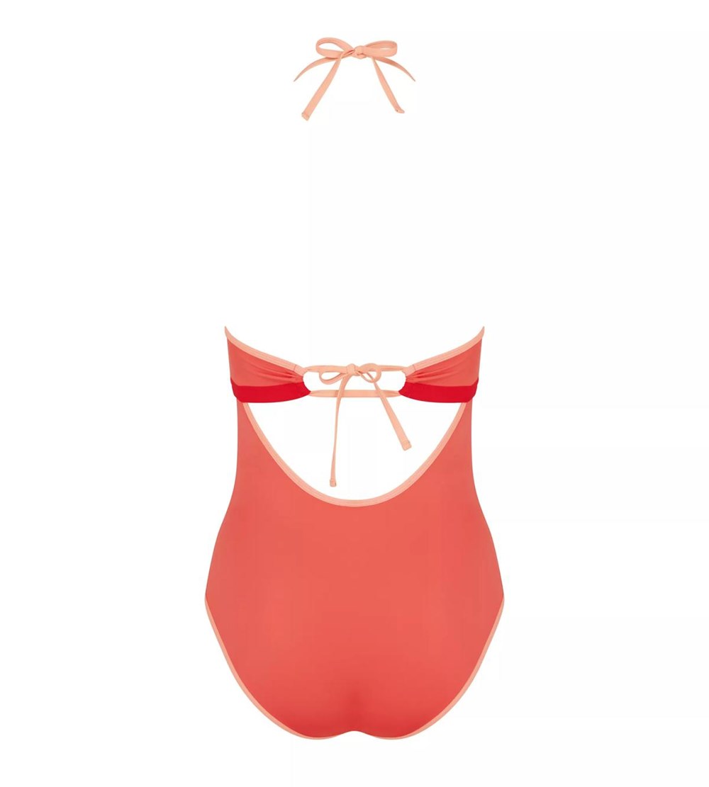 Sloggi Shore Marina Grande Swimsuit With Watowany Cups Koralowe | 95670-NKOW