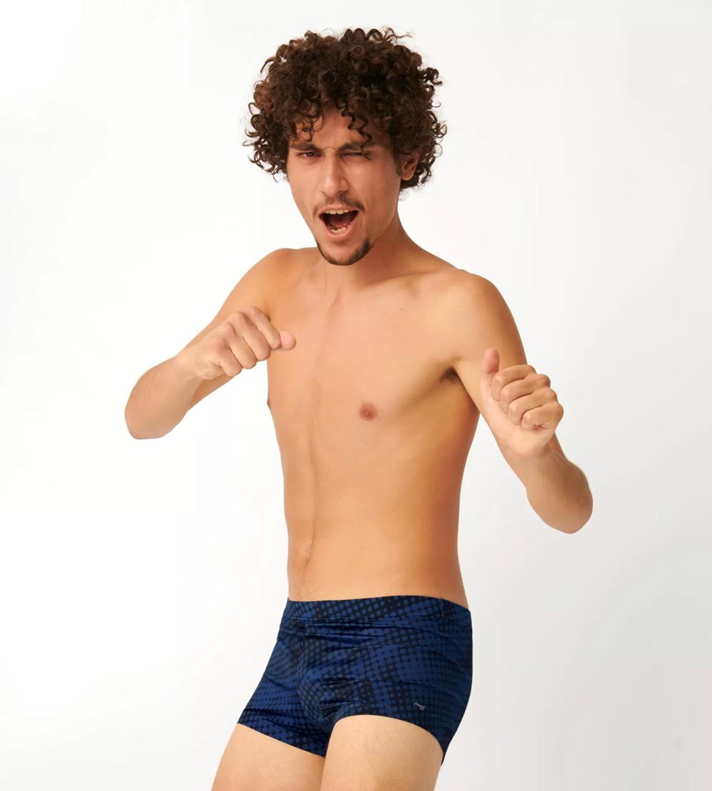Sloggi Shore Spiny Puffer Swimshorts Czarne | 70961-XWRM