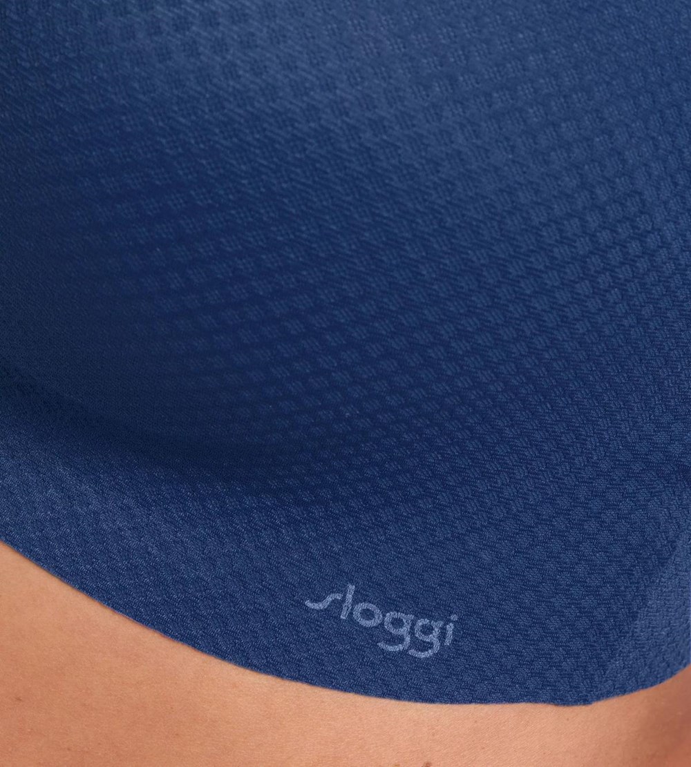 Sloggi Zero Feel Flow Bralette Niebieskie | 10258-DZXQ