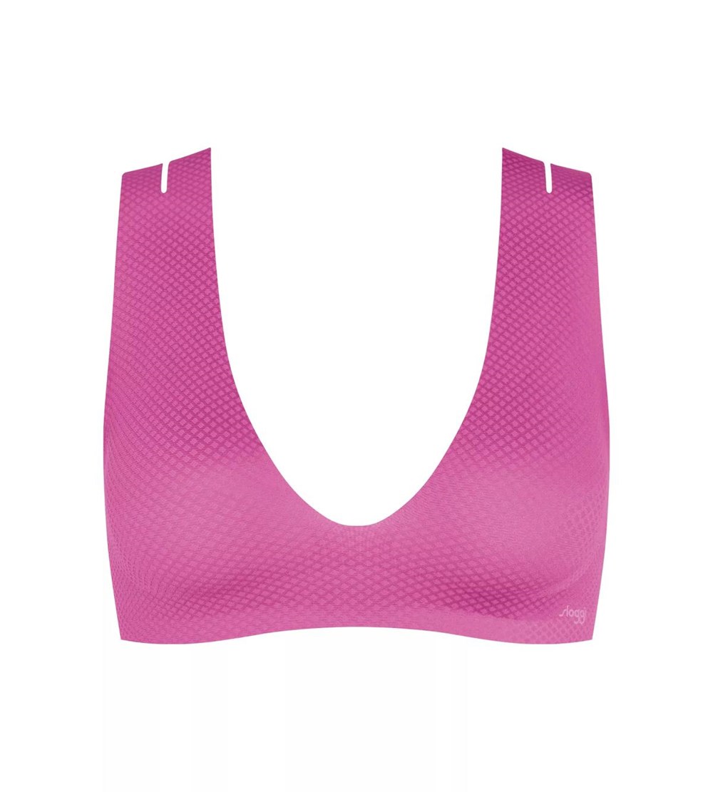 Sloggi Zero Feel Flow Bralette Różowe | 31049-DTNE