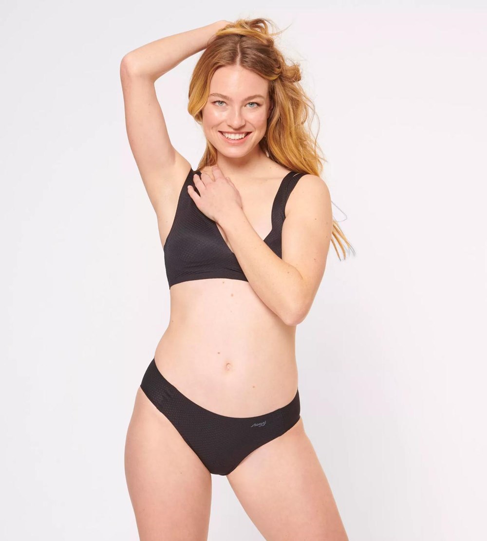 Sloggi Zero Feel Flow Tai Brief Czarne | 18324-BFZW