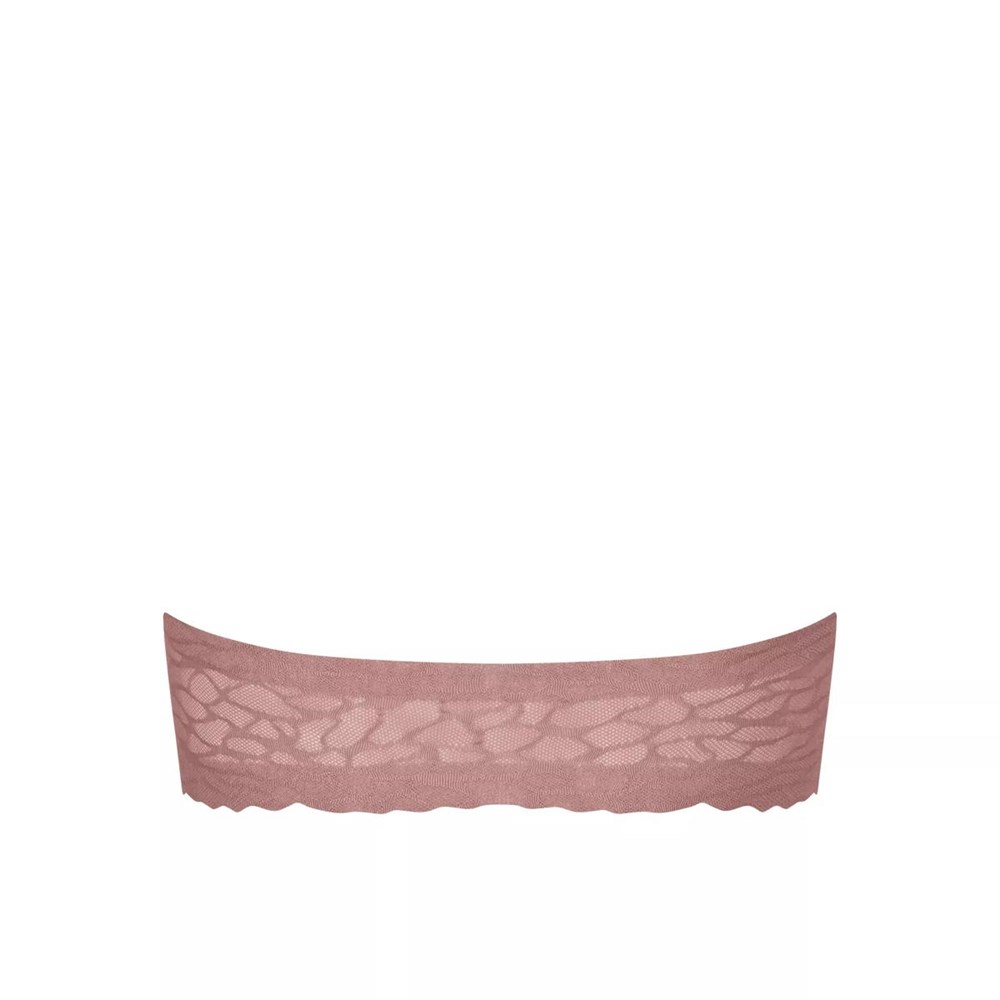 Sloggi Zero Feel Koronkowe Bandeau Cacao | 60584-ICNH