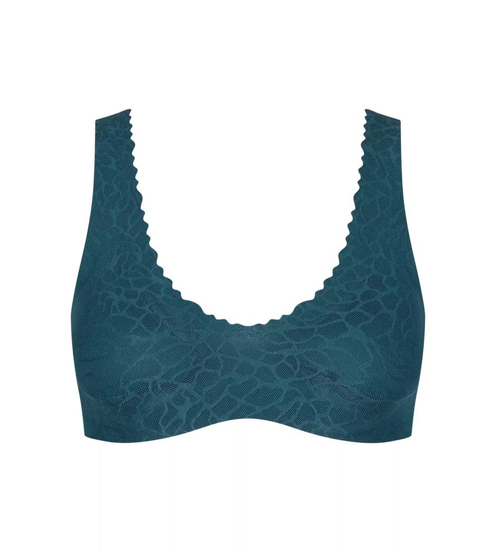 Sloggi Zero Feel Koronkowe Bralette Secret Lagoon | 68794-YMQS