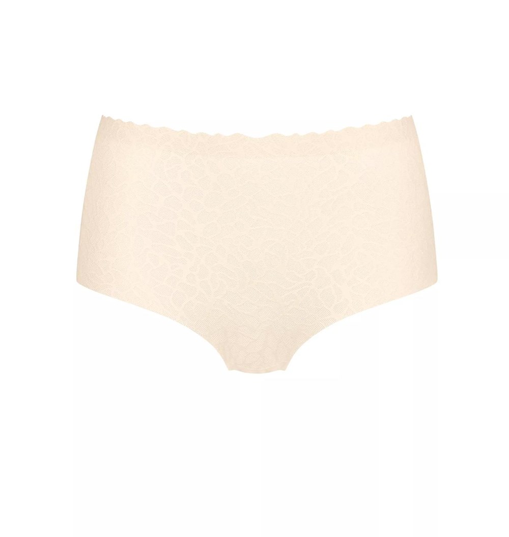 Sloggi Zero Feel Koronkowe High Stanem Angora | 07569-PNDG