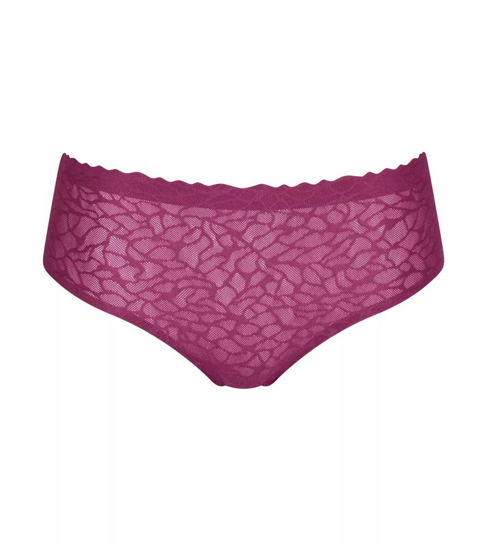 Sloggi Zero Feel Koronkowe High Stanem Wine | 03862-XGWT