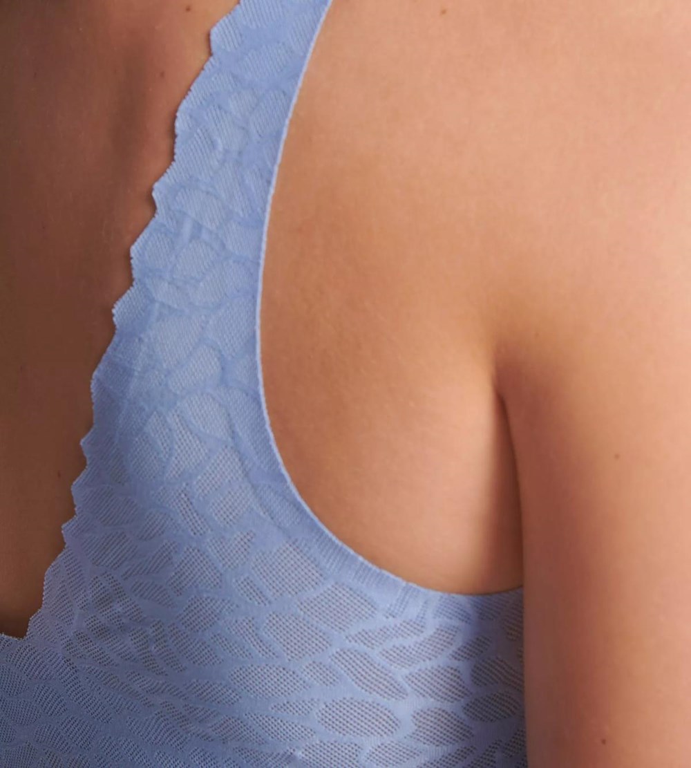 Sloggi Zero Feel Koronkowe Longline Top Riviera | 24391-IOEC