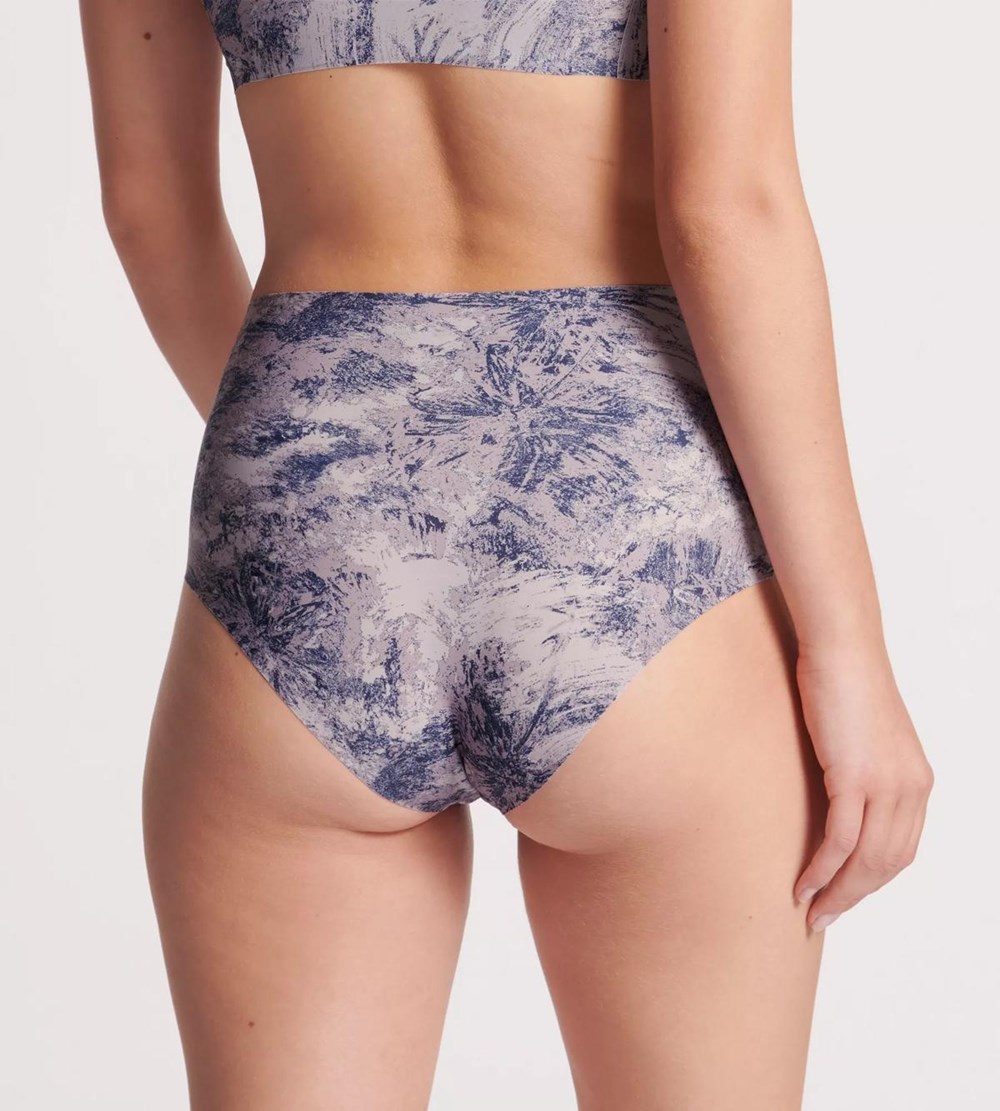 Sloggi Zero Feel Maxi Niebieskie Ciemny | 34580-AZNQ