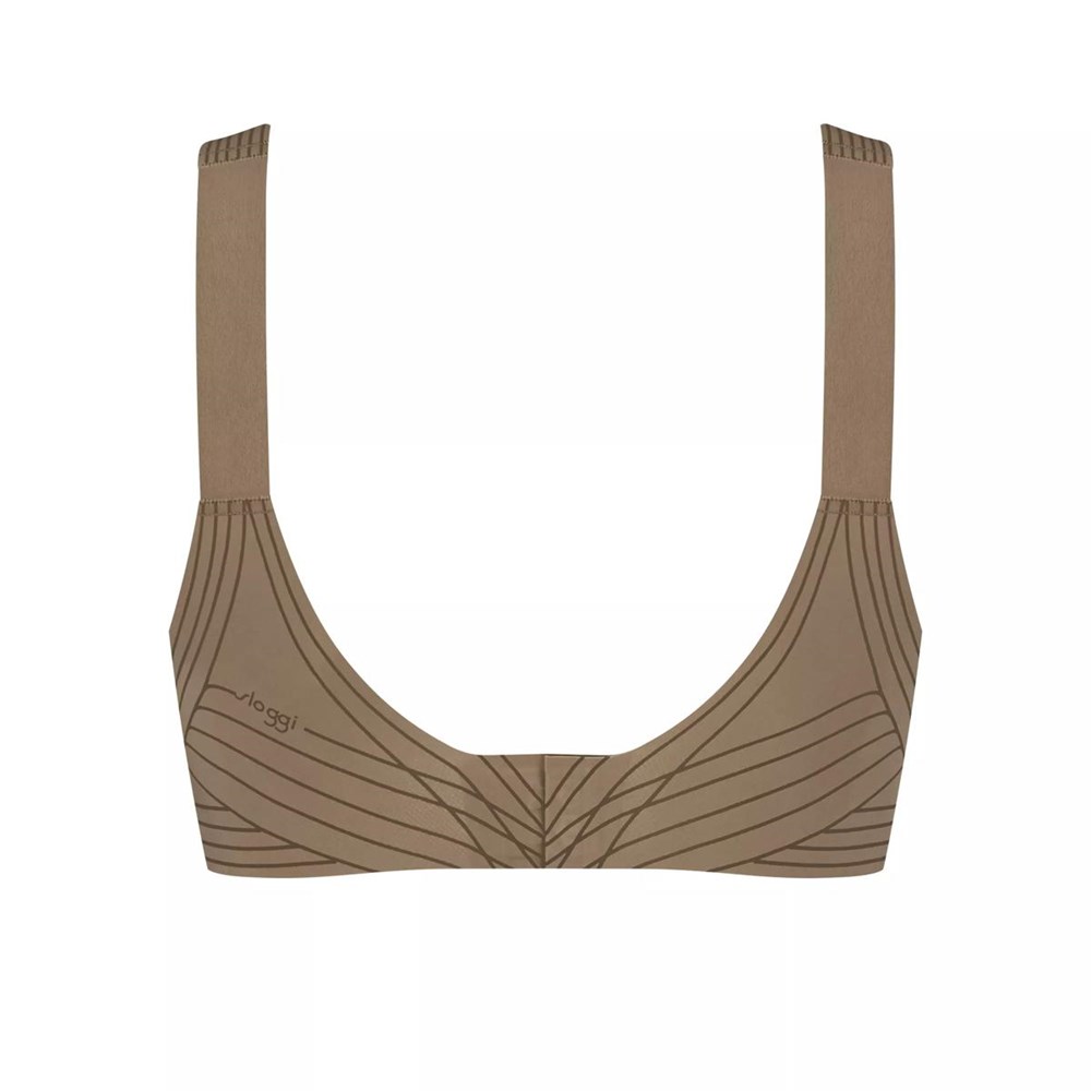 Sloggi Zero Feel Soft Bra Szare | 69218-KAUO