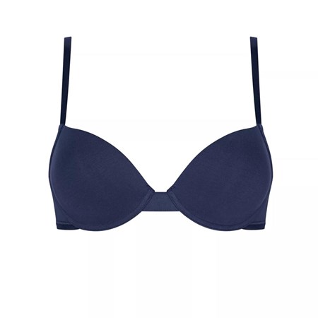 Sloggi 24/7 100 Wired Watowany Bra Niebieskie Głęboka | 32471-WJBN