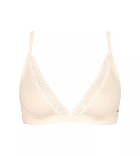 Sloggi Go Żebrowany Bralette Angora | 75260-UTFM