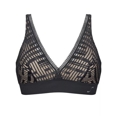 Sloggi S Seven Watowany Bra Czarne | 42638-OXCD