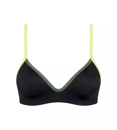 Sloggi Shore Marina Grande Bikini Top Watowany Czarne | 75142-KDPU
