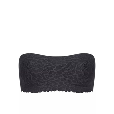 Sloggi Zero Feel Koronkowe Bandeau Czarne | 51072-NUXI