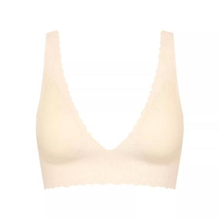 Sloggi Zero Feel Koronkowe Longline Top Angora | 24865-ZNTB