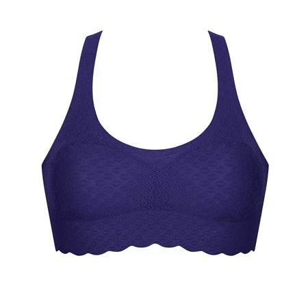 Sloggi Zero Feel Koronkowe Top Niebieskie | 39416-SAQF